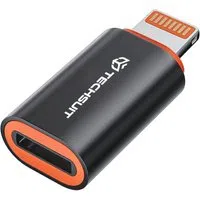 Adattatore Dati e Ricarica USB-C - Lightning Techsuit A3 HyperPort, Nero Arancione — 3