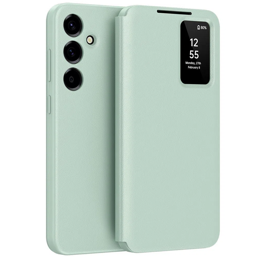 Custodia per Samsung Galaxy A57 5G, Techsuit, SmartView, Verde — 2