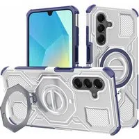 Custodia per Samsung Galaxy A16 5G A166 / A16 4G A165, Techsuit, Carbon Shield Pro, Blu — 3