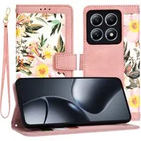 Custodia per Xiaomi 14T Pro, Techsuit, FlipCraft, Rosa — 3