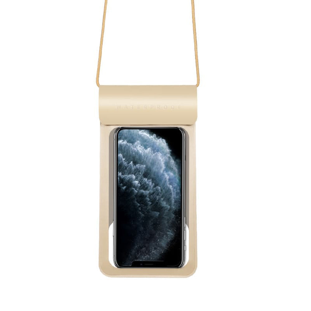 Custodia Universale Waterproof per Telefono max. 6.8 pollici, Techsuit, TWC1, Dorata