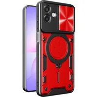 Custodia per Samsung Galaxy A07 4G A075, Techsuit, CamGuard Pro, Rossa — 3