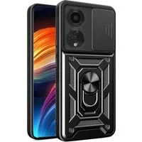 Custodia per Oppo A98, Techsuit, CamShield, Nera — 3