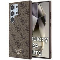 Guess Custodia per Samsung Galaxy S24 Ultra S928, Guess, 4G Triangle Strass, Marrone — 2