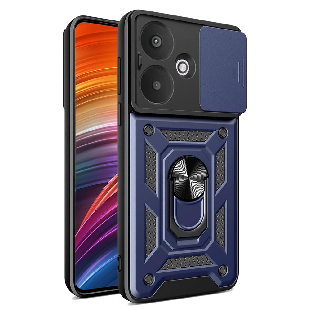 Custodia per Xiaomi Redmi 13C 5G, Techsuit, CamShield, Blu