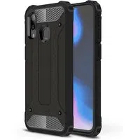 Custodia per Samsung Galaxy A40 A405, Techsuit, Hybrid Armor, Nera — 3