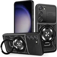 Custodia per Samsung Galaxy S23 S911, Techsuit, RuggedCam, Nera — 3
