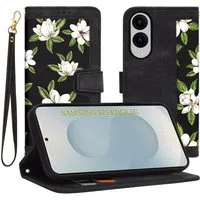 Custodia per Samsung Galaxy S25 Edge S937, Techsuit, FlipCraft, Nera — 3