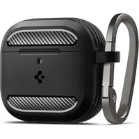 Custodia Spigen Rugged Armor per Apple AirPods 4, Nera Opaca ACS08642 — 3