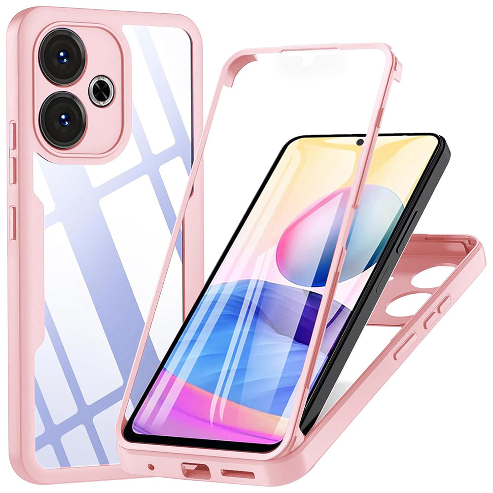 Custodia per Xiaomi Poco M6 4G / Redmi 13, Techsuit, ColorVerse 360, Rosa