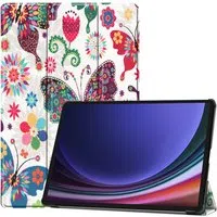 Custodia per Samsung Galaxy Tab S9 FE / Tab S9 / Tab S10 FE, Techsuit, FoldPro Butterfly, Multicolore — 3