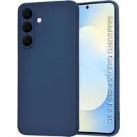 Custodia per Samsung Galaxy S25 FE, Techsuit, SoftFlex, Blu Navy — 3