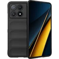 Custodia per Xiaomi Poco X6 Pro, Techsuit, Magic Shield, Nera — 3