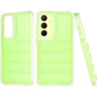 Custodia per Samsung Galaxy A35 5G A356, Techsuit, Wave Shield, Verde — 3