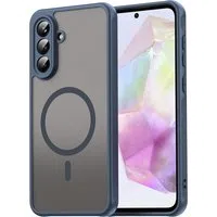 Custodia MagSafe per Samsung Galaxy A56 A566, Techsuit, HaloFrost II, Blu Navy — 3