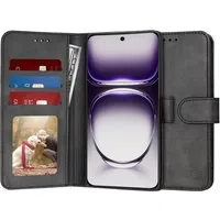 Custodia per Oppo Reno12, Techsuit, Diary Book, Nera — 3