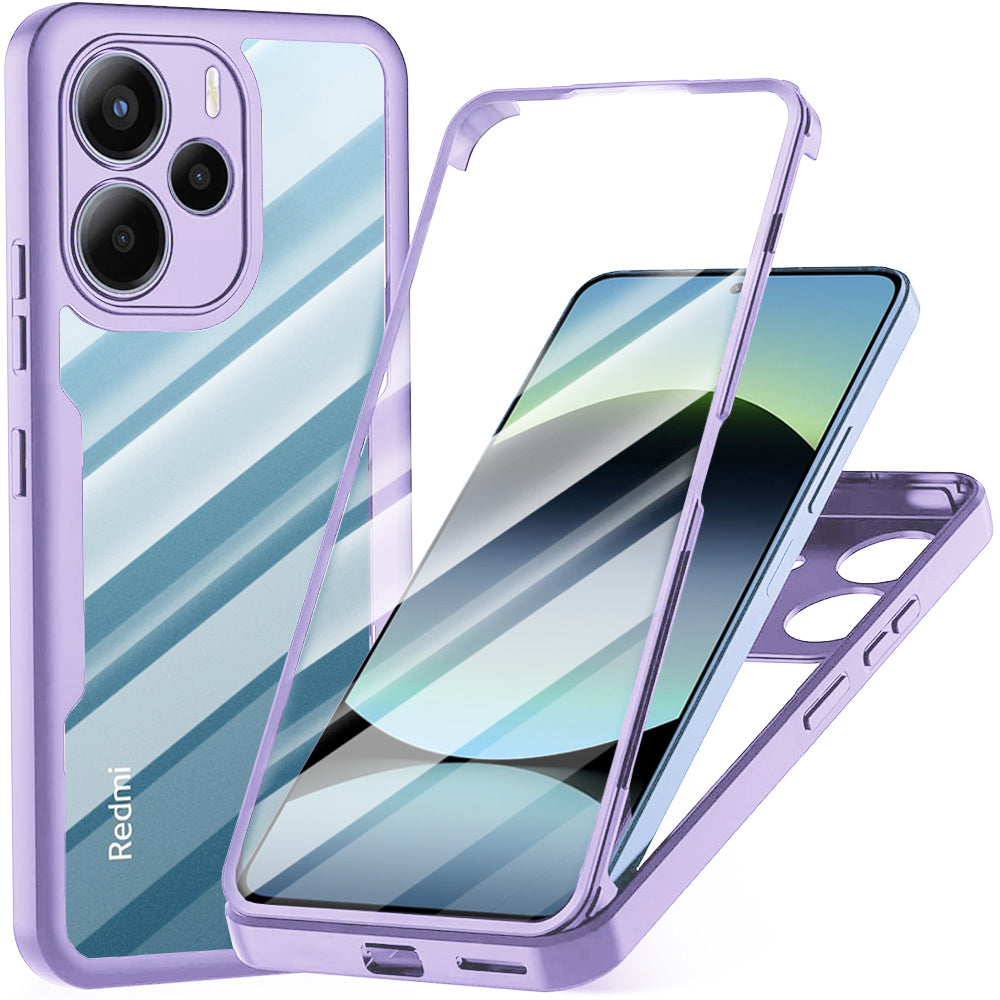 Custodia per Xiaomi Redmi Note 14 4G (Standard), Techsuit, ColorVerse 360, Viola