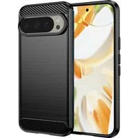 Custodia per Google Pixel 9 / 9 Pro, Techsuit, Carbonio, Nera — 3