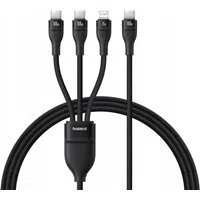 Cavo di Ricarica USB-C - Lightning / 2 x USB-C Baseus Flash Series III 3in1, 100W, 1.5m, Nero P10377502111-00 — 3