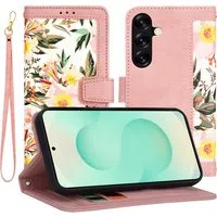 Custodia per Samsung Galaxy S25+ S936, Techsuit, FlipCraft, Rosa — 3
