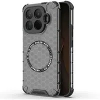Custodia MagSafe per Xiaomi 15T Pro, Techsuit, HoneyComb Shield, Nera — 3