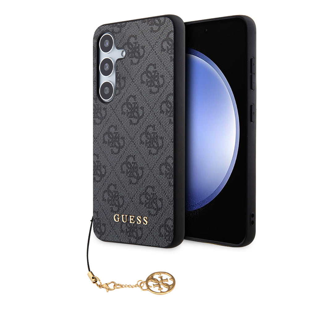 Guess Custodia per Samsung Galaxy S24 S921, Guess, 4G Charm, Nera