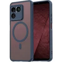 Custodia MagSafe per Sony Xperia 1 VIII, Techsuit, HaloFrost II, Blu Navy — 3