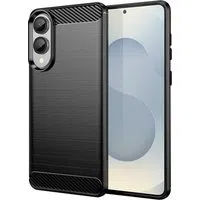Custodia per Samsung Galaxy S25 Edge S937, Techsuit, Carbonio, Nera — 3