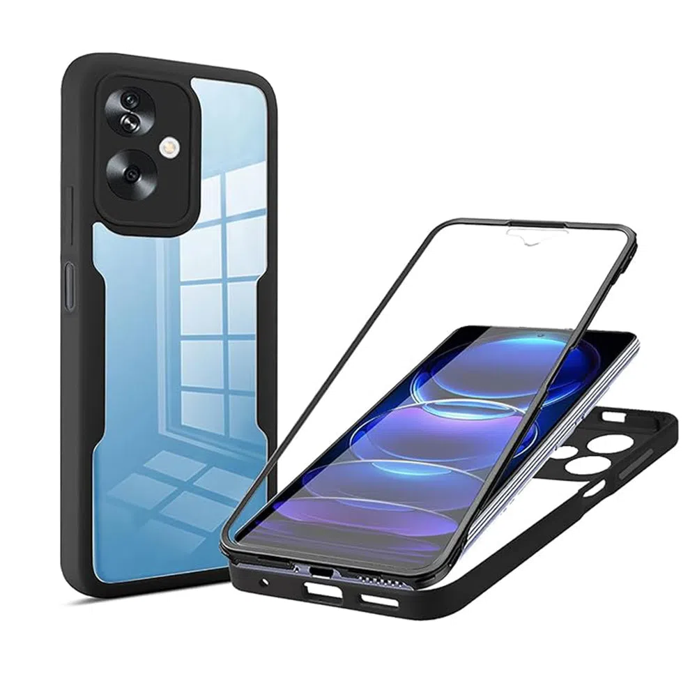 Custodia per OnePlus Nord N30 SE / Oppo A79, Techsuit, ColorVerse 360, Nera — 2