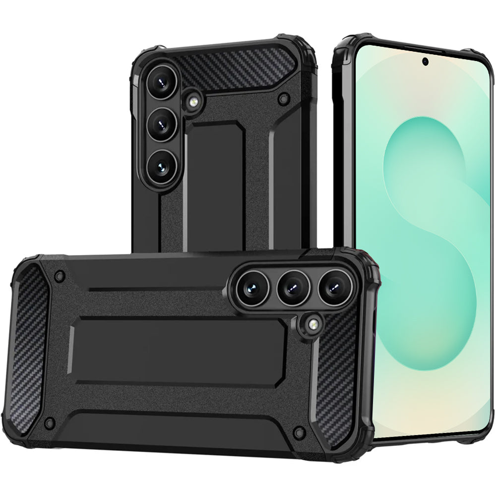 Techsuit Custodia per Samsung Galaxy S25 S931, Techsuit, Hybrid Armor, Nera