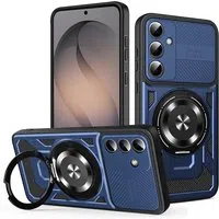 Custodia per Samsung Galaxy S26 S942, Techsuit, RuggedCam, Blu — 3