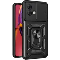 Custodia per Motorola Moto G84, Techsuit, CamShield, Nera — 3