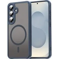 Custodia MagSafe per Samsung Galaxy S25 FE, Techsuit, HaloFrost II, Blu Navy — 3