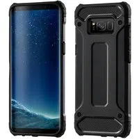 Custodia per Samsung Galaxy S8 G950, Techsuit, Hybrid Armor, Nera — 3