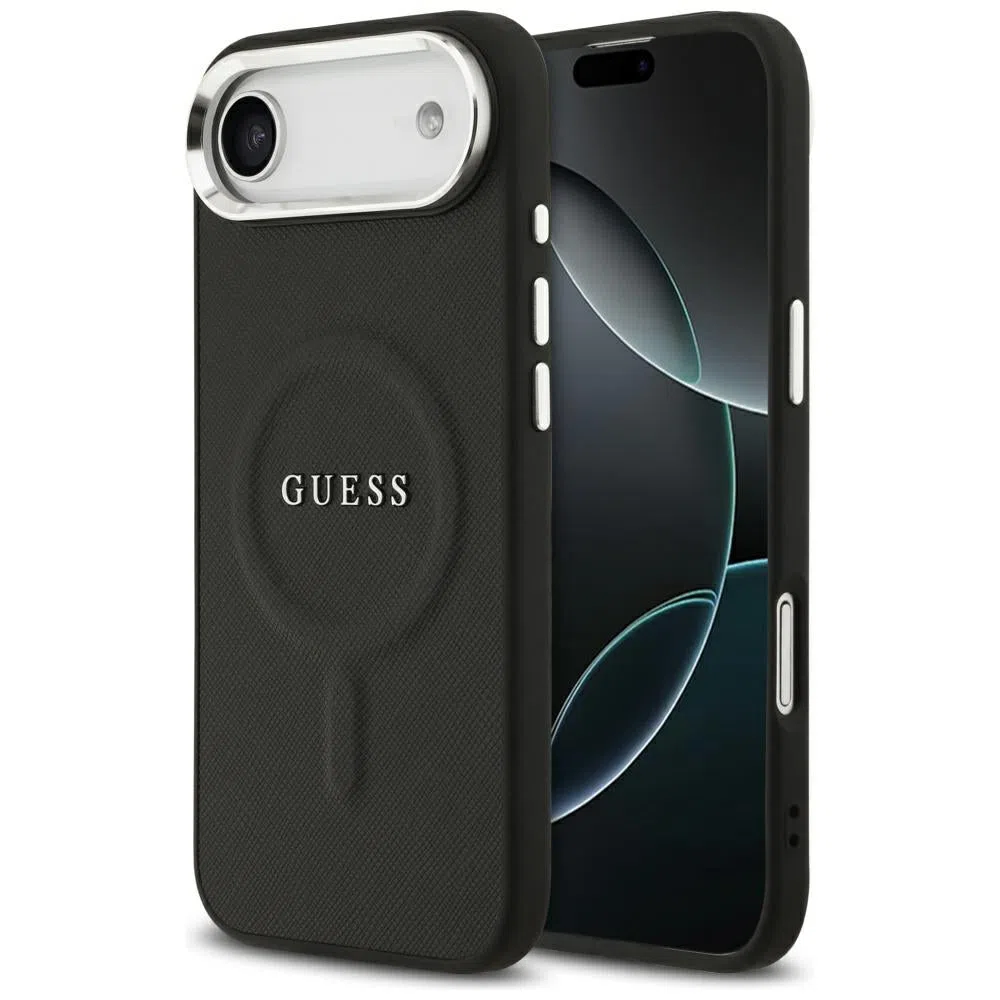 Custodia MagSafe per Apple iPhone 17 Air, Guess, Classic Logo, Nera