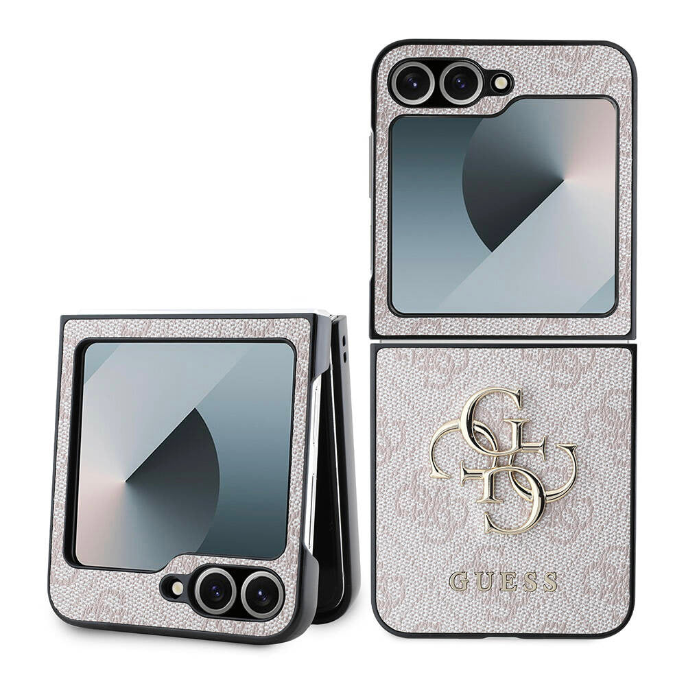 Guess Custodia per Samsung Galaxy Z Flip7 FE F761 / Z Flip6 F741, Guess, 4G Metal Logo, Rosa