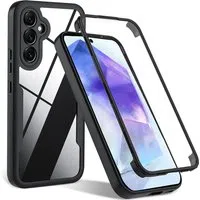 Custodia per Samsung Galaxy S24 FE S721, Techsuit, ColorVerse 360, Nera — 3