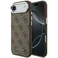 Custodia MagSafe per Apple iPhone 17 Air, Guess, 4G Classic Logo, Marrone — 3