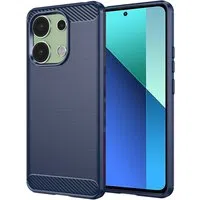 Custodia per Xiaomi Redmi Note 13 4G, Techsuit, Carbonio, Blu — 3