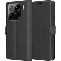 Custodia per Xiaomi 15 Pro, Techsuit, Leather Folio, Nera — 3