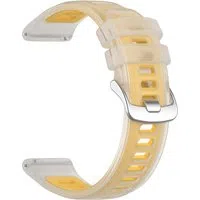 Cinturino Techsuit W084 per Samsung Galaxy Watch / Huawei Watch Series, 22mm, Giallo — 3