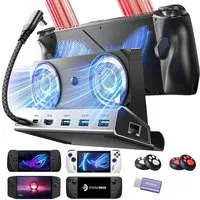 Hub Supporto con Cooler Lisen S1 per Console ROG / Lenovo / Razer / Aya / Logitech / Onexplayer Series, Nero YL0423110005 — 3