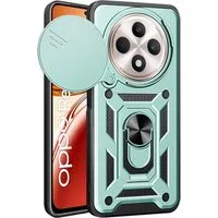 Custodia per Oppo Reno12 FS 5G / Reno12 FS 4G / Reno12 F 4G / Reno12 F, Techsuit, CamShield, Verde — 3