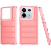 Custodia per Xiaomi Poco X6 / Note 13 Pro 5G, Techsuit, Wave Shield, Rossa — 3