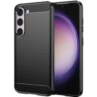 Custodia per Samsung Galaxy S23 S911, Techsuit, Carbonio, Nera — 3