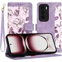 Custodia per Oppo Reno12 Pro, Techsuit, FlipCraft, Viola — 3
