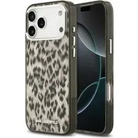 Custodia MagSafe per Apple iPhone 17 Pro Max, Karl Lagerfeld, IML Leopard Pattern, Marrone — 3