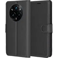 Custodia per Realme 14 Pro+, Techsuit, Leather Folio, Nera — 3