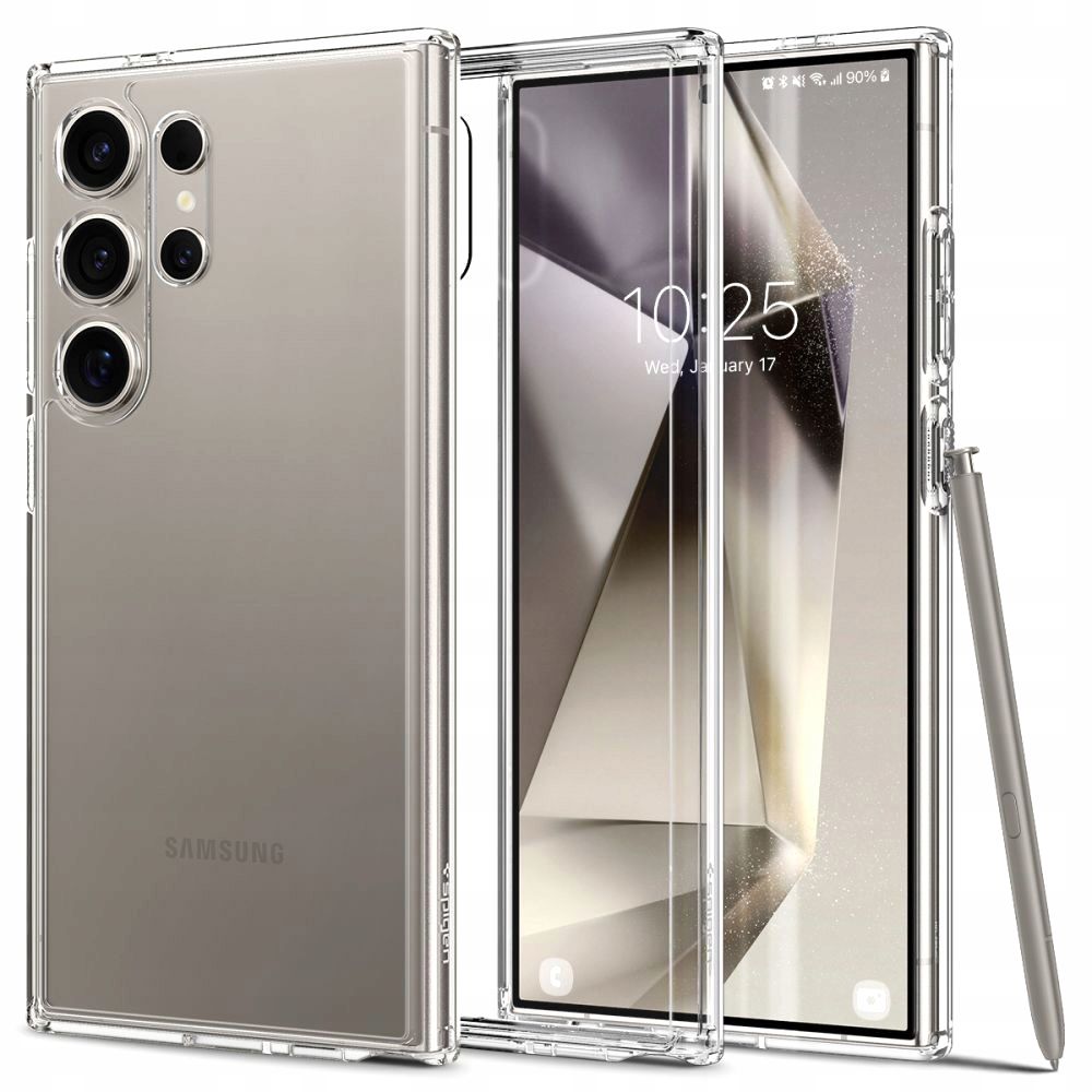 Spigen Custodia per Samsung Galaxy S24 Ultra S928, Spigen, Ultra Hybrid, Trasparente ACS07292