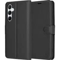 Custodia per Samsung Galaxy A55 5G A556, Techsuit, Leather Folio, Nera — 3